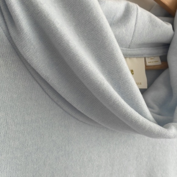 Anthropologie Maeve Cowl Neck Tunic Top Sky Blue - Picture 4 of 10